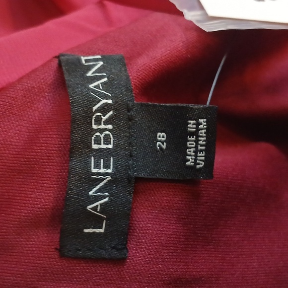 Layne BRYANT SIZE 28 plus sized pleated vibrant red and fushia dress - Picture 8 of 8